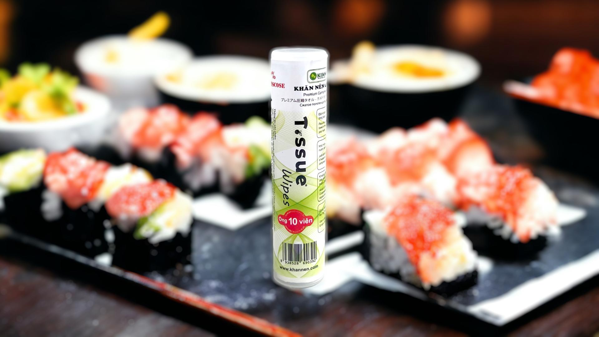 Tuýp đựng khăn nén 10 viên